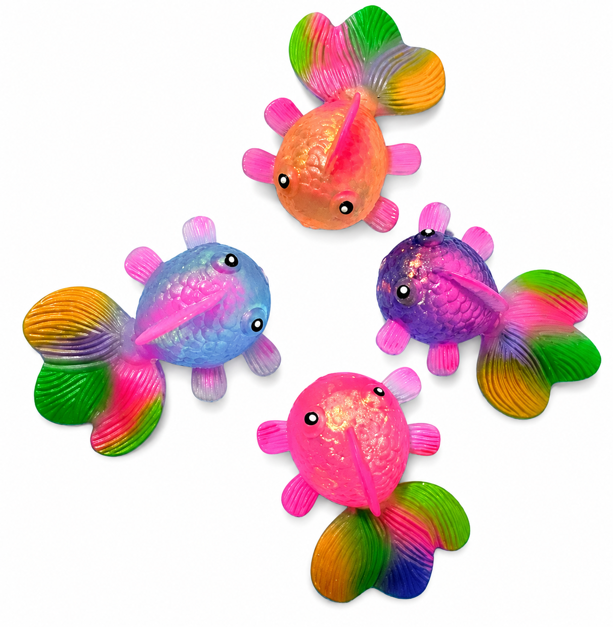 RAINBOW GOLDFISH SQUISHY (1) RANDOM COLOR